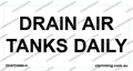 Drain Air Tanks Daily Sticker