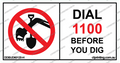 Dial Before You Dig Sticker