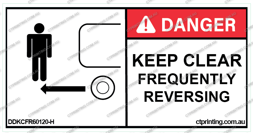 Keep Clear Frequently Reversing Sticker