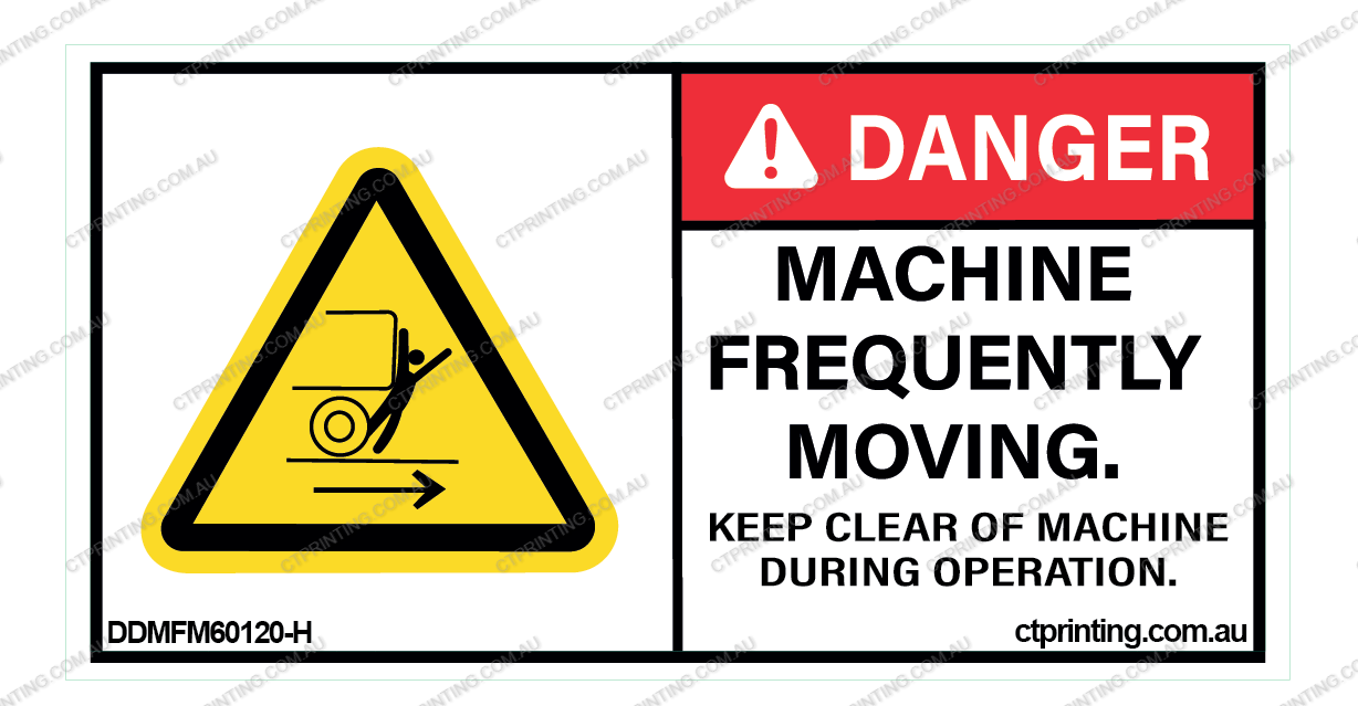 Machine Frequently Moving Sticker