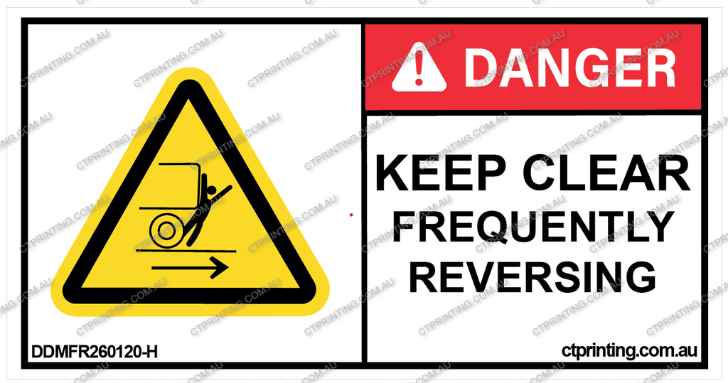 Keep Clear Frequently Reversing Sticker