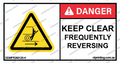 Keep Clear Frequently Reversing Sticker