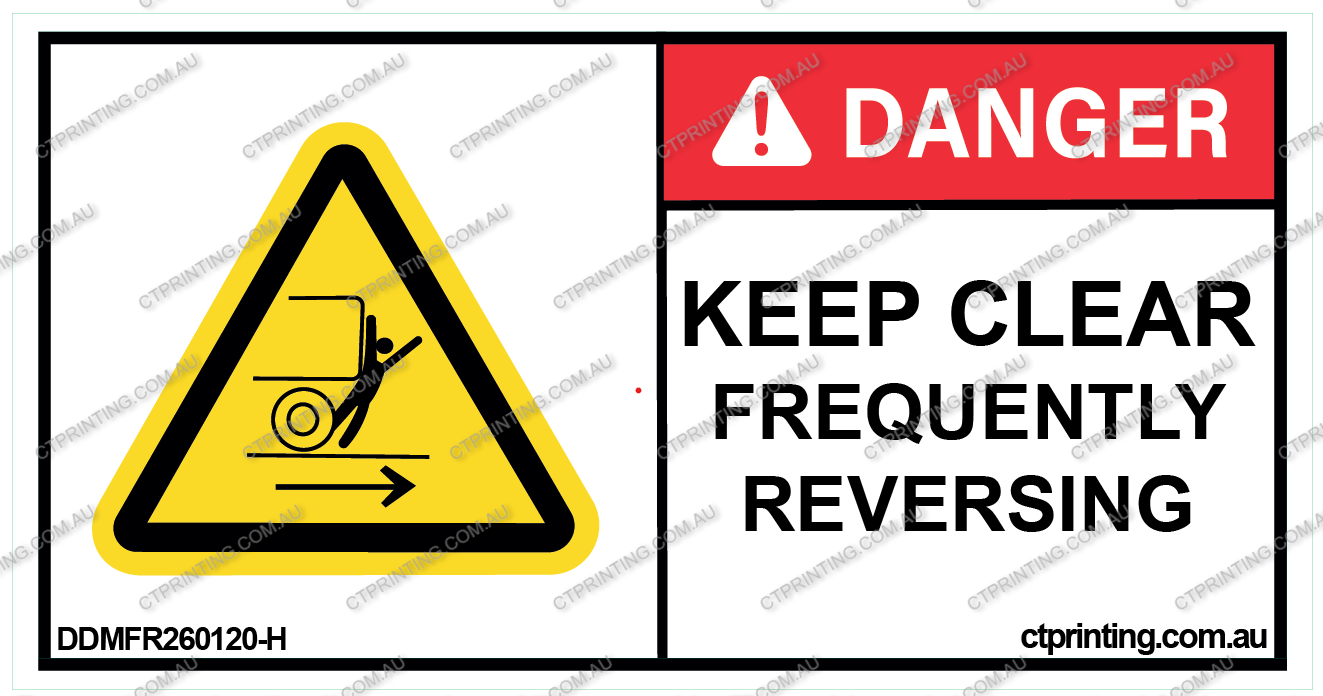 Keep Clear Frequently Reversing Sticker