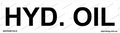 Hydraulic Oil Sticker