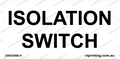 Isolation Switch Sticker