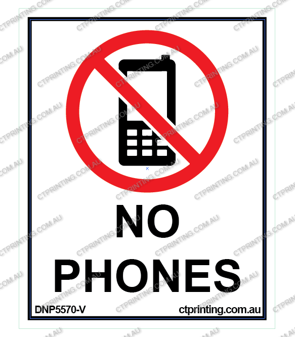 No Phones Sticker