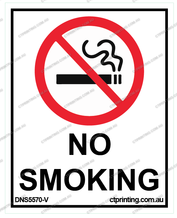 No Smoking Sticker