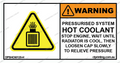 Hot Coolant Sticker