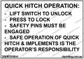 Quick Hitch Operations Sticker