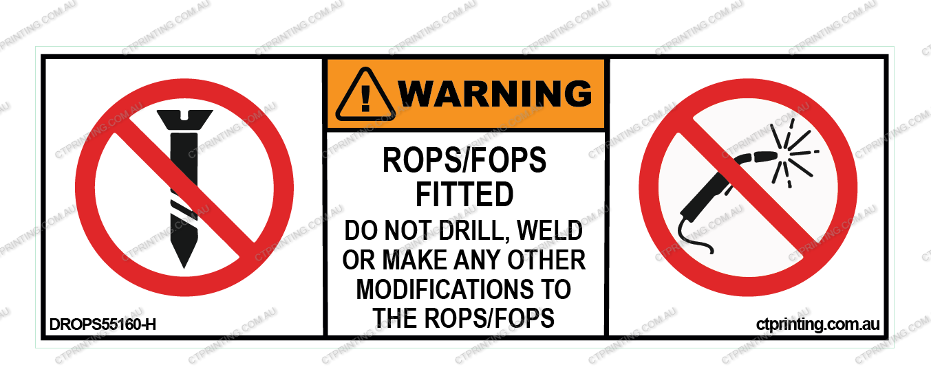 ROPS/FOPS Fitted Sticker