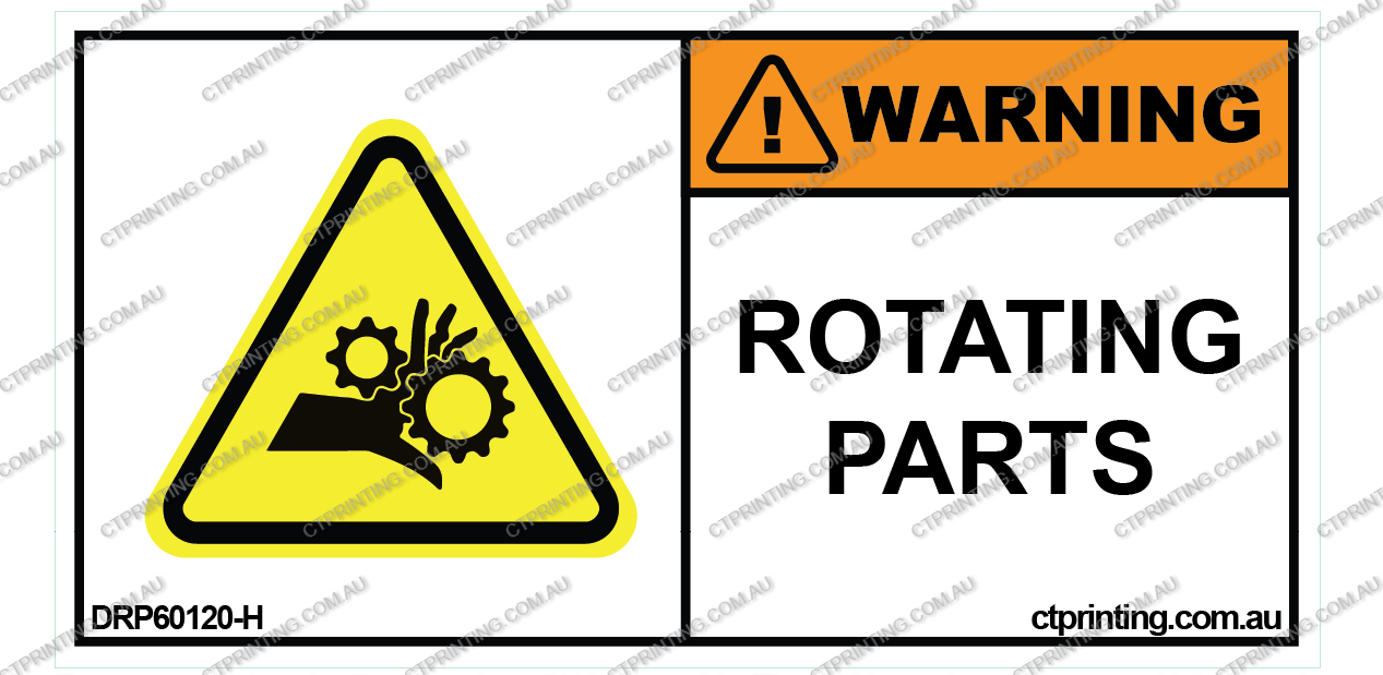Rotating Parts Sticker
