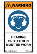 Hearing Protection Must Be Worn Sticker