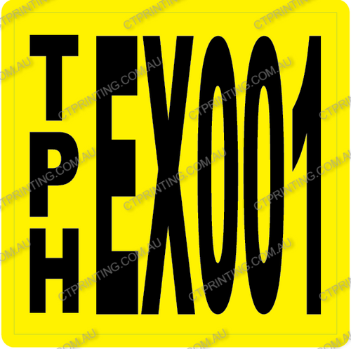 Custom Hi-Vis Vehicle ID & UHF Call Sticker/Magnet