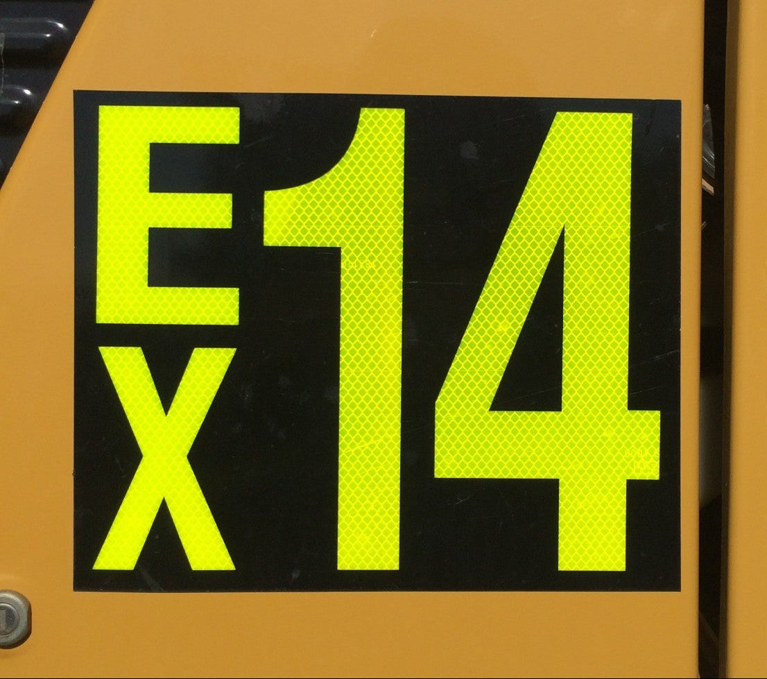 Custom Hi-Vis Vehicle ID & UHF Call Sticker/Magnet